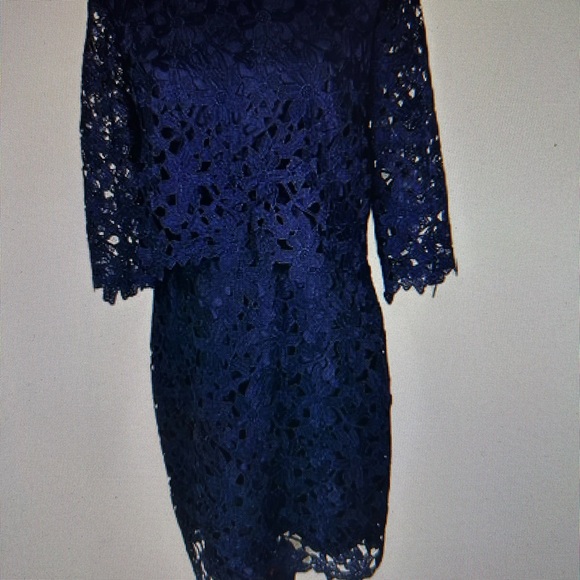 Cynthia Steffe Dresses & Skirts - Cynthia Steffe Midnight Blue Lace Dress